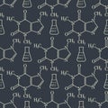 The chemical formula background seamless