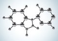 Chemical formula consisting of molecules