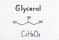 Chemical formula of Glycerol