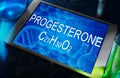 The chemical formula of Progesterone