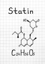 Chemical formula of Statin