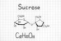 Chemical formula of Sucrose
