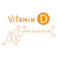 Chemical formula of vitamin D