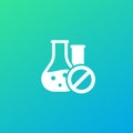 Chemical free or no additives vector icon