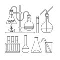 Chemical glassware icon Royalty Free Stock Photo