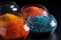 Chemical granules for industrial plastic production. plastic resin