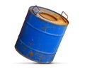 Chemical hazard concept. Dirty barrel
