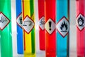 Chemical hazard pictograms Health Hazard focus Royalty Free Stock Photo