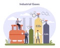 Chemical industry concept. Industrial chemistry and chemicals