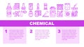 Chemical Industry Production Landing Header Vector