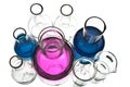 Chemical laboratory equipment isolated Royalty Free Stock Photo