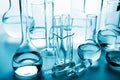 Chemical laboratory glassware Royalty Free Stock Photo