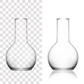 Chemical Laboratory Glassware Or Beaker. Glass Equipment Empty Clear Test Tube Royalty Free Stock Photo