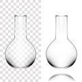 Chemical Laboratory Glassware Or Beaker. Glass Equipment Empty Clear Test Tube Royalty Free Stock Photo