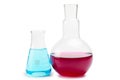 Chemical laboratory glassware equipment Royalty Free Stock Photo