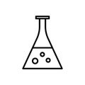 Chemical line icon. education symbol. simple design editable. vector illustration