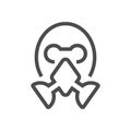 Chemical mask icon