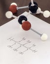Chemical model and formula used for demonstration,research and educational purposes