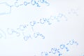Chemical molecule structure on white boar Royalty Free Stock Photo