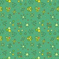 Chemical Molecules vector Chemistry Creative Seamless Pattern Royalty Free Stock Photo