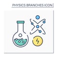 Chemical physics color icon