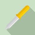 Chemical pipette icon, flat style Royalty Free Stock Photo