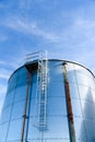 Chemical plant, containers Royalty Free Stock Photo