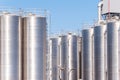 Chemical plant, containers Royalty Free Stock Photo