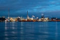 Chemical plant on the Rhine in Krefeld Uerdingen, Germany