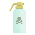 Chemical pot icon cartoon vector. Control spray