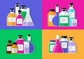 Chemical Research Laboratory. Flat design