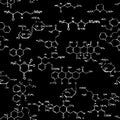 Chemical seamless pattern