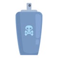 Chemical small spayer icon cartoon vector. Pesticide spray