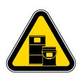 Chemical Storage Area Symbol Isolate On White Background,Vector Illustration EPS.10 Royalty Free Stock Photo