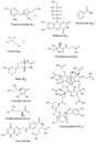 Chemical structures of watersoluble vitamins