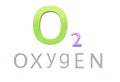 The chemical symbol for an atom of the element oxygen Royalty Free Stock Photo