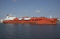 Chemical tanker ship alongside Port Tamps USA