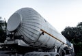 The chemical tanker on the transportation truck Royalty Free Stock Photo