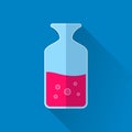 Chemical test tube colored icon Royalty Free Stock Photo