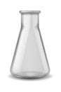 Chemical test tube. Medical pharmacy or biology laboratory bottle equipment for experiment, 3d lab glassware for liquids