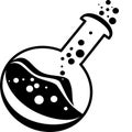 Chemical test tube pictogram icon. Laboratory glassware or beaker equipment. Experiment flasks. Trendy modern vector symbol. Simpl Royalty Free Stock Photo