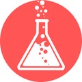 Chemical test tube pictogram icon. Laboratory glassware or beaker equipment. Experiment flasks. Trendy modern vector symbol. Simpl Royalty Free Stock Photo