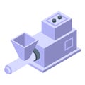 Chemical toiletry factory icon isometric vector. Factory soap production