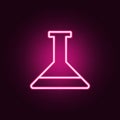 chemical tube icon. Elements of web in neon style icons. Simple icon for websites, web design, mobile app, info graphics