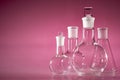 Glass flasks Royalty Free Stock Photo