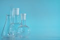 Chemical vessels. Glass flasks. Laboratory utensil