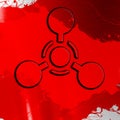 Chemical weapon sign Royalty Free Stock Photo