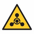 Chemical weapon sign Royalty Free Stock Photo