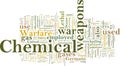 Chemical weapons word cloud Royalty Free Stock Photo