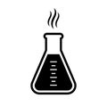 Chemicals cone retort vector icon